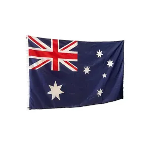 Australian national flag 90x150cm made of durable polyester with metal grommets