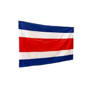 Costa Rica national flag 90x150cm made of lightweight polyester with five horizontal stripes