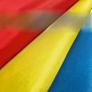 Detail of UV fade resistant fabric with sharp vivid colors for France 2026 flags