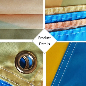 Reinforced double-stitched sports fan flag with rust-proof metal grommets for events