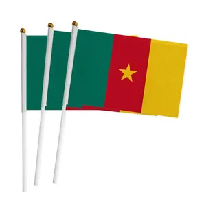 Cameroon National Flag Durable Polyester Vivid Color Fade Resistant For World Cup Sports Events Outdoor Festival Decoration