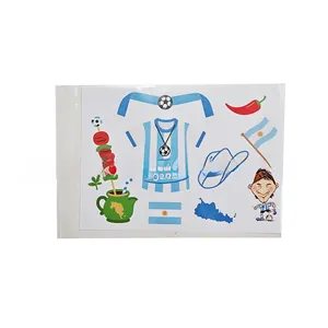 Detail der Argentinien Fußball Cartoon Aufkleber Set für Weltmeisterschaft Fans