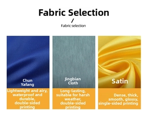 Comparison of Pongee Warp-knitted and Satin fabrics for World Cup flags and banners