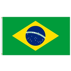 Standard Brazil national flag with brass grommets for soccer fans celebration 90x150cm