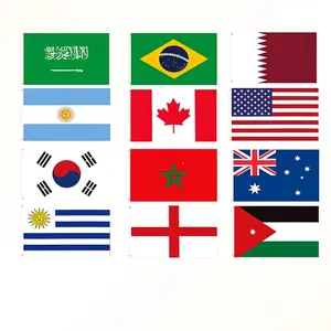 National Flag Polyester Banner With Metal Grommets Outdoor Indoor Festival Celebration Sports Fan Home Decor
