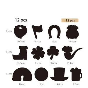 Set de Papel de Arte para Rascar Mágico del Día de San Patricio para Niños Manualidades de Pintura de Arco Iris Con Lápices de Madera Y Cintas