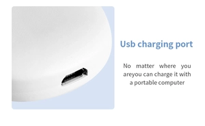 Detailaufnahme des Micro-USB-Ladeanschlusses am Ultraschall-Hautreinigungsgerät