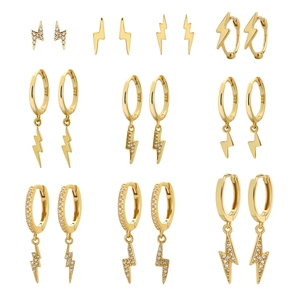 925 Sterlingsilber Blitzschlag Ohrringe Designer Strass Ohrstecker Creolen Für Damen Minimalistischer Modeschmuck