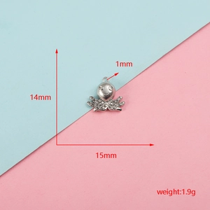 Mesures détaillées et poids du pendentif pieuvre en acier pour bijoux DIY créatifs
