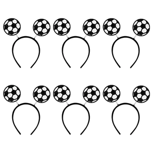 Soccer Theme Headband Football Sports Fan Cheering Plastic Spring Glitter Paper Party Favors Photo Props