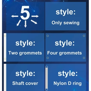 3x5FT Denmark flag showing five mounting options like grommets and shaft cover