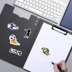 Lot de 50 stickers de football imperméables avec silhouettes et motifs GOAL pour ordinateurs