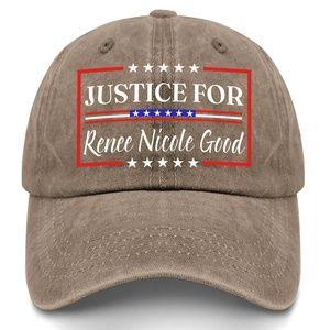 Justice For Renee Nicole Good Washed Cotton Baseball Cap Retro Distressed Dad Hat Adjustable Soft Top Sun Hat