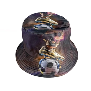 Cappello Alla Pescatora Stampa Calcio Protezione Solare Poliestere Sport All'aperto Festival Casual Unisex