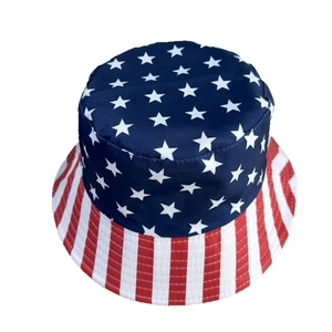 Unisex US flag bucket hat with stars and stripes pattern for 2026 World Cup outdoor wear