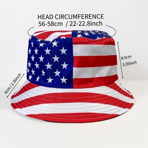 Chapeau bob drapeau américain et aigle, dimensions 56-58cm, protection solaire
