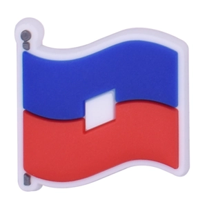 DIY colorful national flag PVC shoe charm accessory for phone case and clogs decoration
