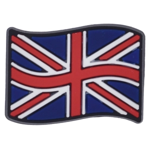 Cartoon British Union Jack flag PVC patch accessory with wave design for DIY decoration