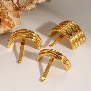Hair Stick Stainless Steel U Shaped Minimalist Hair Cuff Geometric Hair Clip For Women Waterproof Hypoallergenic