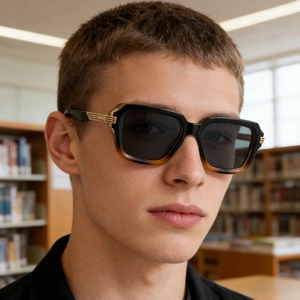Quadratische Polarisierte Sonnenbrille Herren UV400 TAC Gläser Zinklegierung PC Rahmen Retro Mode Outdoor Fahren Brille