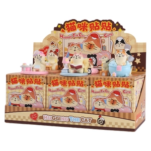 Hugging The Cat series cute cat figurine blind box collection for office desk decor