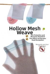Detailed view of breathable mesh texture on kids' crew socks in pink and blue