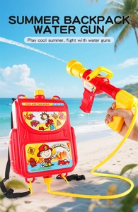 Outdoor summer fire rescue backpack water gun toy for kids beach and pool play fun