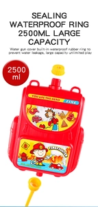 Detail of 2500ml firefighter backpack water tank with high capacity leakproof design