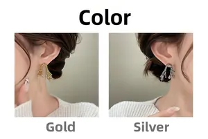 Detailed comparison of gold and silver thorn stud earrings with pavé zircon stones