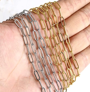 Collier Bracelet Chaîne Trombone Acier Inoxydable Minimaliste Maillons Ovales Bijoux Mode Pour Femmes Hommes