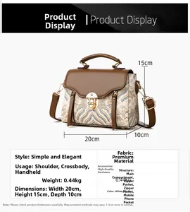 Detailed view of the wave print handbag dimensions 20x15x10cm with metal lock detail
