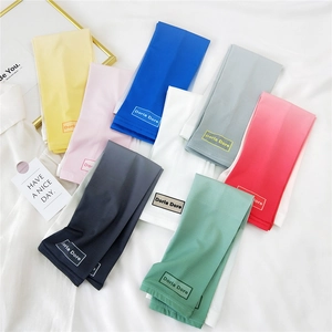 Multi-colored ice silk cooling sun protection sleeves in gradient and solid summer colors