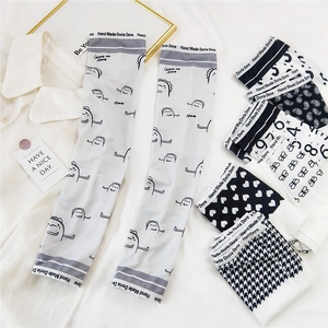 Unisex ice silk cooling sleeves with diverse patterns for summer sun protection