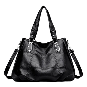 Large Capacity Women PU Leather Tote Bag Checkered Stitching Shoulder Bag With Adjustable Strap Casual Handbag For Work