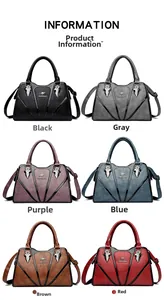Detailed display of waterproof large-capacity tote bags in six elegant color options