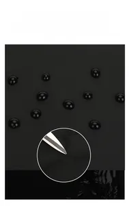 Macro detail of waterproof and scratch-resistant black nylon fabric with water droplets
