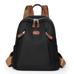 Fashion Women Backpack Waterproof Nylon Lightweight Casual Travel Bag Trendy Street Style Rucksack