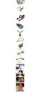Close-up of Bohemian turquoise teardrop pendant with intricate ethnic woven necklace