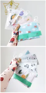 Frosted waterproof zipper storage bag for cartoon printed cooling arm sleeves