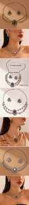 Détail du parure de collier bohème avec glands en métal et pierres précieuses colorées