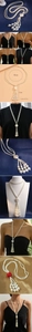 Détails du collier à pampilles en perles avec pendentif cœur et mesures de 55cm de long