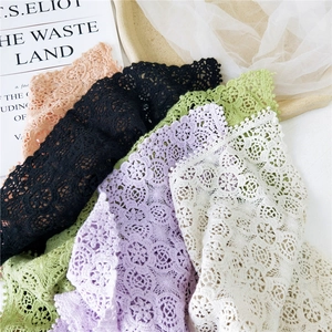 Lace flower shawl wrap for women in multiple colors with delicate floral hollow pattern
