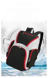 Washable oxford fabric fitness backpack showing machine washable feature and durable material