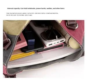 Top view of spacious interior of canvas tote bag filled with daily essentials