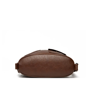 Vintage dark brown large capacity faux leather tote bag for women with silver metal rings