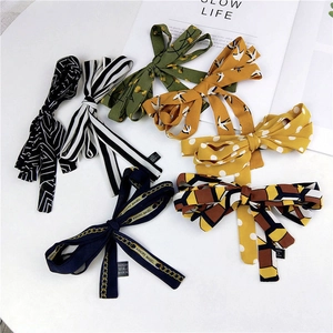 Women Skinny Scarf Elegant Simulated Satin Neckerchief For Handbag Handle Ribbon Fashion Long Thin Hair Band Headband Neck Tie Accessory