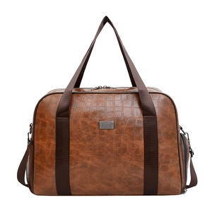 Borsa Da Viaggio Goffratura Alligatore Pelle PU Grande Capacità Impermeabile Sport Fitness A Mano Con Scomparto Scarpe