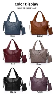 Detailed color selection of large vintage oil wax leather tote bags in six different shades