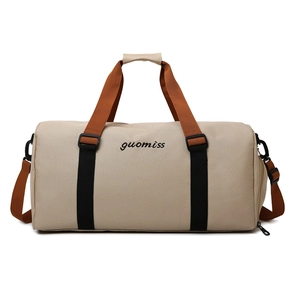 Large Capacity Oxford Travel Bag With Independent Shoe Compartment Dry Wet Separation For Fitness Sport Weekend Trip