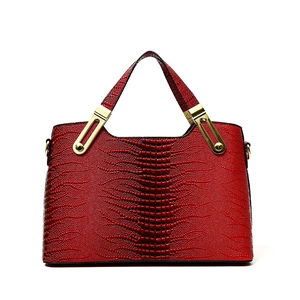 Women Large Capacity Crocodile Embossed PU Leather Tote Bag Vintage Gold Hardware Fashion Handbag Shoulder Bag Office Work